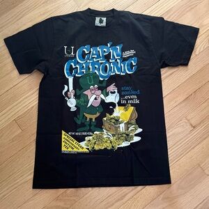 REAL BAD MAN CAP'N CHRONIC BLACK TSHIRT